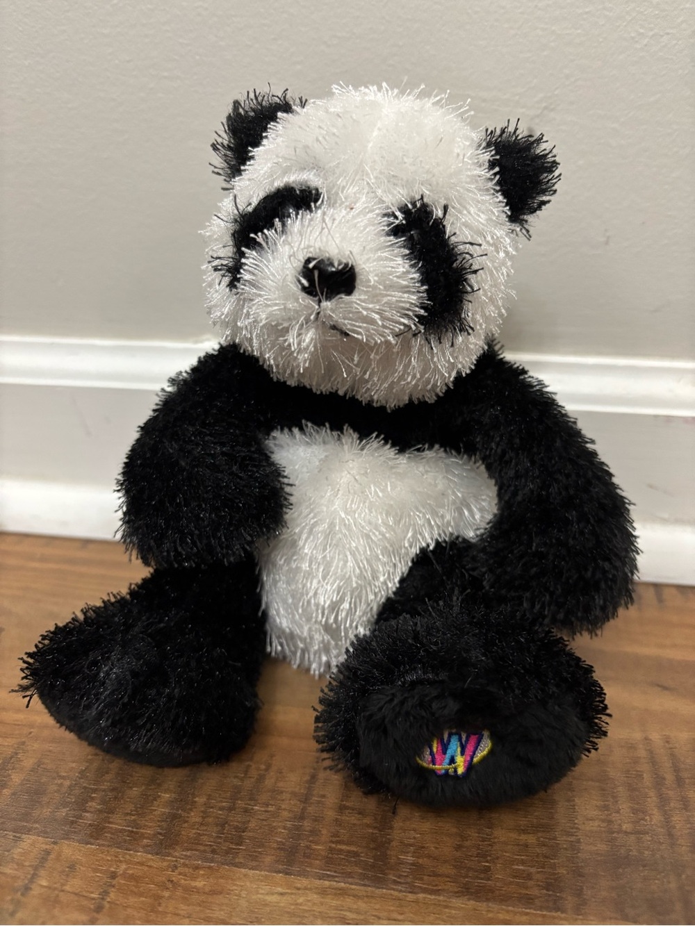 Ganz Webkinz Panda Bear 7" Realistic Black White Stuffed Plush HM111 No Code